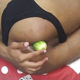 Fucking My Tight Asshole With Cucumber snapshot 5