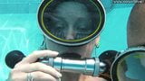 Minnie Manga fucks and sucks huge cock underwater snapshot 16