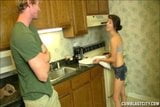 Cute Brunette Cumblasted In Kitchen snapshot 2