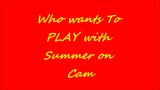 Siapa yang mahu bermain dengan musim panas pada kamera snapshot 1