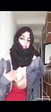 Arab wearing burqa and kneeling for her master snapshot 12