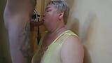 Mother-in-law sucks my swollen cock before cumshot snapshot 12