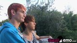 Geiler Twink Kyler Moss gebohrt Doggystyle nach Schwanzlutschen snapshot 1