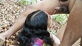 A friend who took a college girl to the forest and slapped her hard the mouth, Deepthroat her mouth in forest with husband c snapshot 9