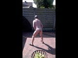 naked jerking in my garden in the sun with cumshot snapshot 2