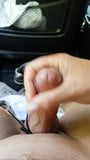 German couple handjob in a car snapshot 2