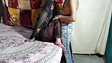 Indian Porn black saree blouse petticoat and panty snapshot 6