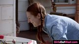 Hairy lesbian gingers lick cunts and give rimjobs snapshot 2