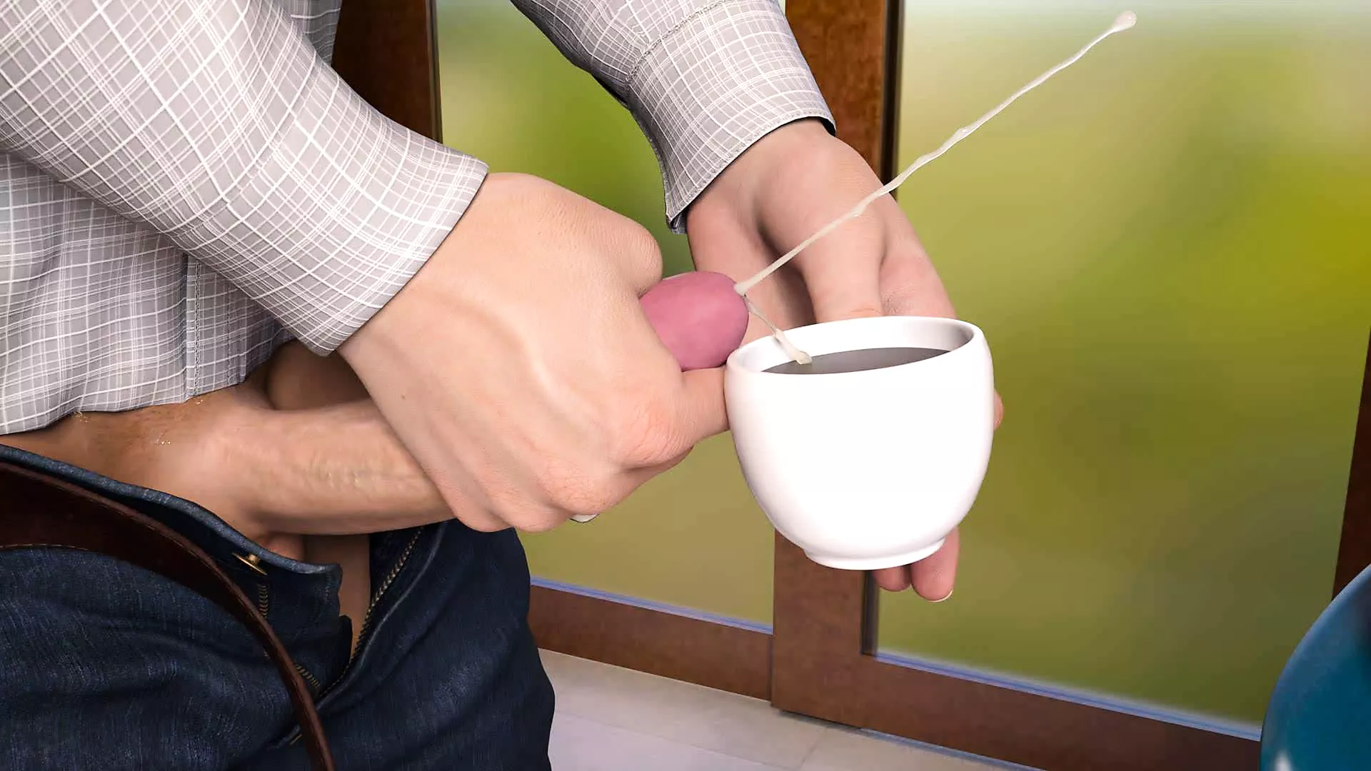 Watch Nursing Back to Pleasure Cup of Coffee Filled with Cum for the MILF t...