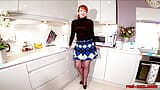 Kitchen fun with busty redhead milf Red XXX snapshot 1