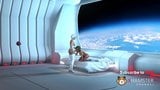 Шмель, космический пришелец трахает сексуальную женщину на космическом корабле snapshot 7