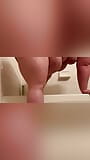 Full 6min Dildo Sucking and riding in the bathroom snapshot 16