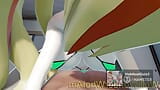 Mmd r18 saki bass 踢 3d 成人动漫女王乱搞公主和国王 - ahegao vtuber snapshot 5