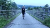 crossdressed outdoors on a motorway bridge snapshot 10