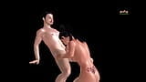 An animated cartoon porn video of a beautiful Indian girl having oral sex with a Japanese man snapshot 3