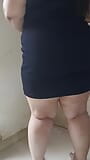 Indiana gordinha gordinha vestindo Preto Uma Peça fazendo Cam Show Desi Bbw Chubby snapshot 1