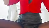 having an orgasm at the office in my tights snapshot 3