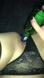 Fucking with a Bottle Rimming my Ass and Cumshot on Panty snapshot 2