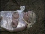 uk blonde naked covered in cling film snapshot 8