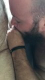 Bearded bear suck & kisses snapshot 6