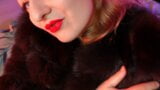 FUR SOUNDS fetish video of touching fur coat - ASMR relax sounding snapshot 3