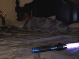 Leia with a lightsaber dildo snapshot 3