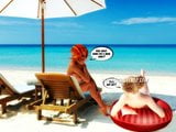 Beach Cum Guzzlers 3D Interracial Comic snapshot 1