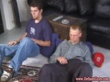 Straight punks toyplaying with dildo while wanking snapshot 3