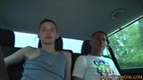 Big dicked Josh Jared drills his two bottom friends in car snapshot 1