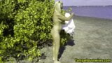 Flashing Pussy and Getting Completely Naked in Public snapshot 7