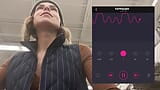 Public cumming in grocery store with Lush remote controlled vibrator snapshot 12