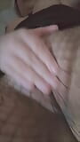 Petite teen girl playing with her tits and her clit in a bunny suit - Hana Lily snapshot 16