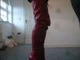 Standing in red crotch high ballet Boots snapshot 2