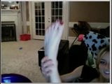 cute blond show your nice soles snapshot 10