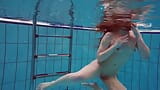 Pretty Polish teen Alice swimming without clothes on snapshot 1