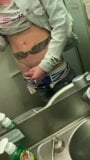 Jerk off and pee in the toilet of the plane snapshot 10