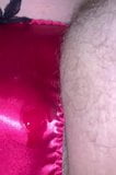 Crossdresser no hands Cum pink satin panties snapshot 5