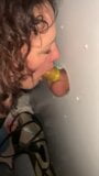 Swinger wife at the Gloryhole (2) snapshot 5