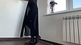 worship big legs in tights stretching show snapshot 2