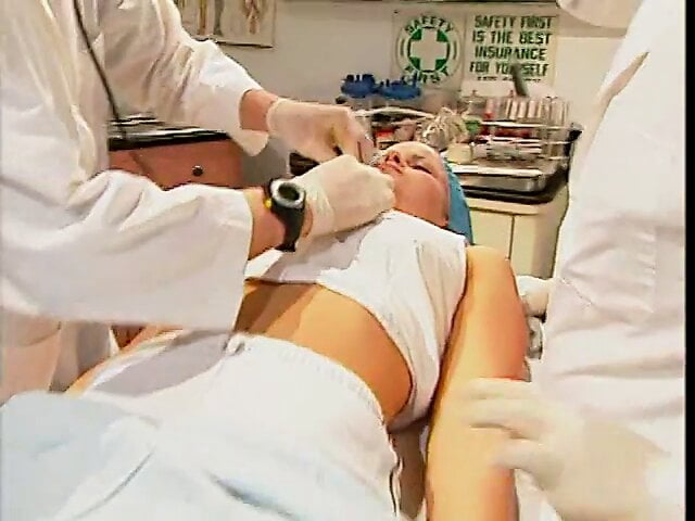 Male doctor fucks young cute blonde patient
