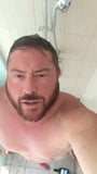 Shower time with big dog snapshot 2