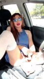 Sissy Slut Bess repeatedly interrupted trying to cum in her car snapshot 13