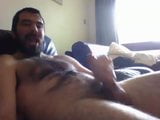 Hairy bearded guy gives a nice cum shot snapshot 9