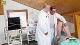 Tall blonde teen Ariela Donovan pussy exam by two old doctors snapshot 12