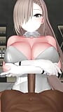 Asuna Boobjob - 6i - Purple Clothes Color Edit Smixix snapshot 8