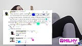 Dona's vagina gets wet when reading fans' comments snapshot 4