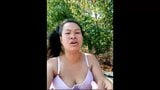 Thai girl and her friend showing their bodies on camera snapshot 2