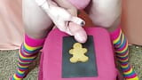 Rikki Ocean Frosting the Gingerbread Man with Fresh Hot Cock Cream snapshot 8