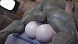 Icedev - savoureux gros cul sexy avide de grosse bite, pipe douce et intense, chatte béante défoncée par une énorme bite monstrueuse, squirting snapshot 10