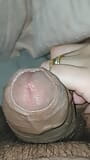Slutty Bitch playing with step son big balls in bed snapshot 1